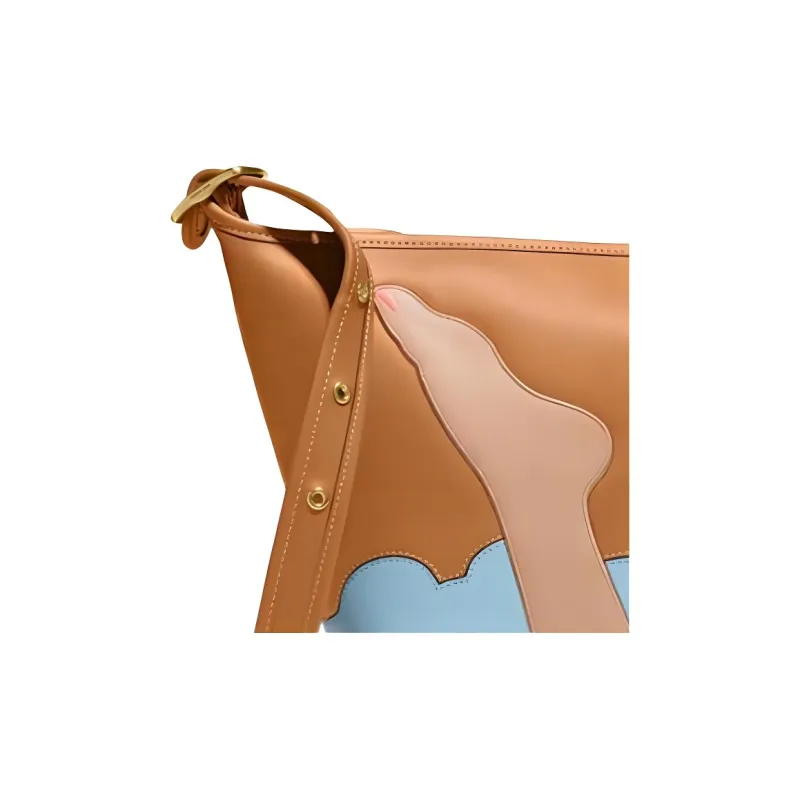 COACH Tom Wesselmann Collaboration Leather Crossbody Bags Trumpets Women's Brown-3
