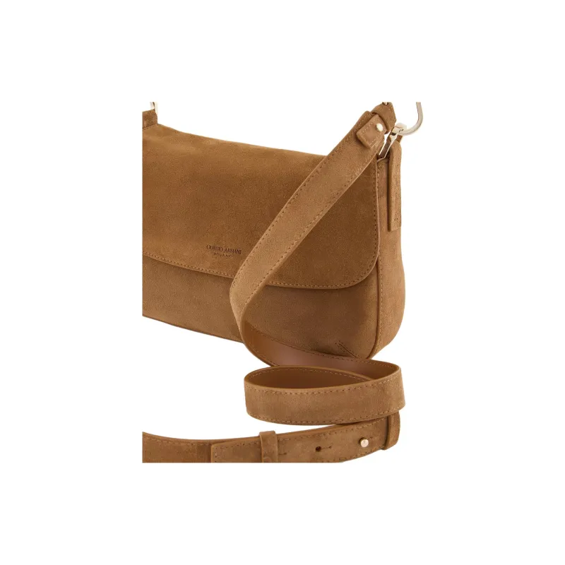 AMANI Suede Handbag Trumpets Women's Brown-4