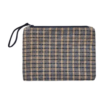 ARKET Jute Clutch Trumpets Women's Blue & Beige