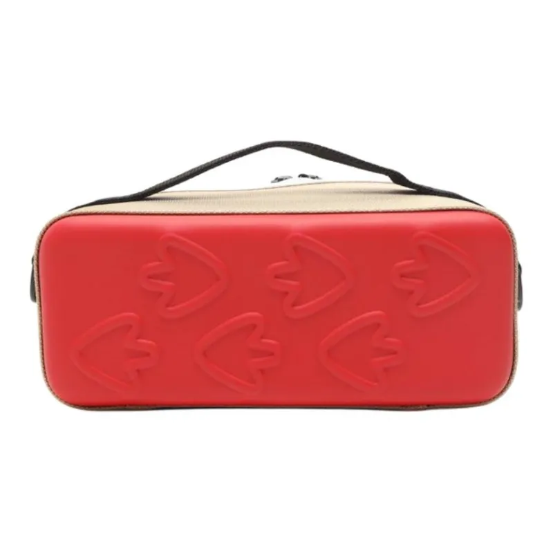 CHUMS Polyester Storage Box Storage Bag Small Size Unisex Beige & Red-4