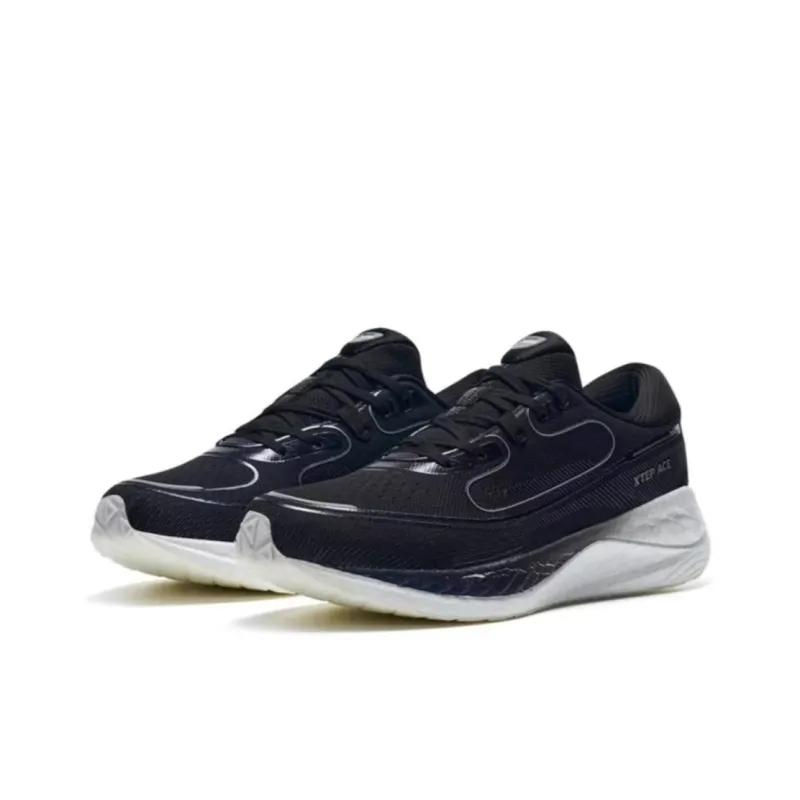 XTEP Race 360 1.0 Shock Absorbers With Slip Resistant Features Low Top Running Shoes Men's Black-2