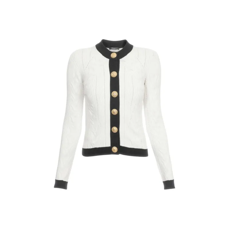 BALMAIN FW25 Knitwear Women's White-0