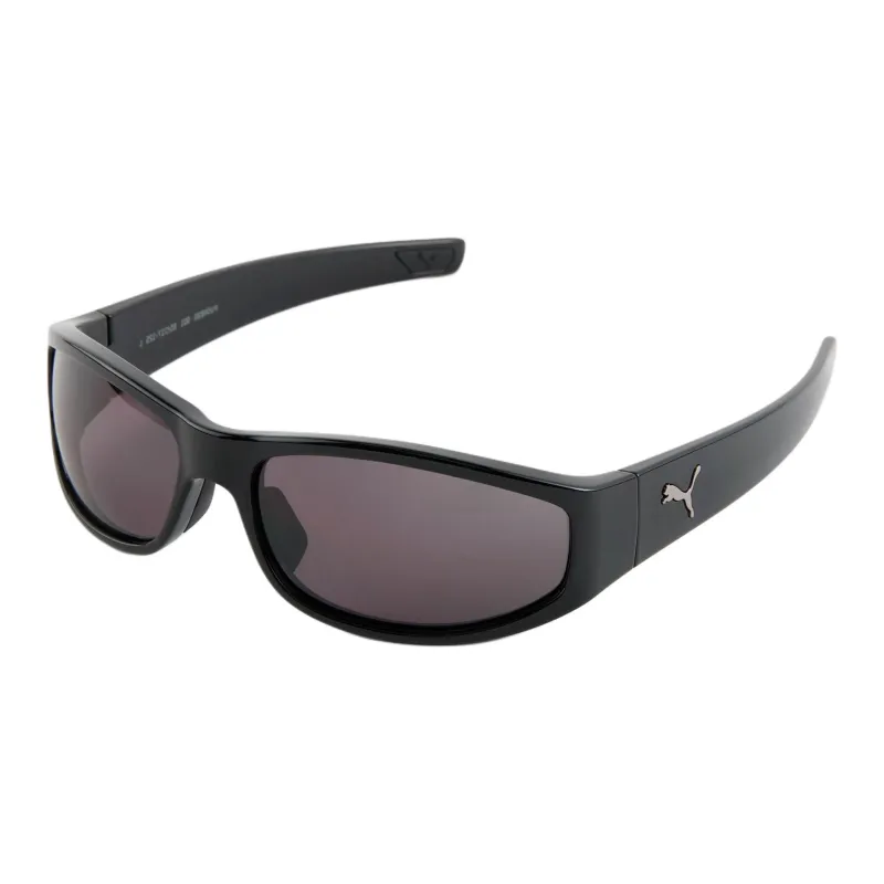PUMA Injection Molded Rubber Oval Sunglasses Unisex Black-0
