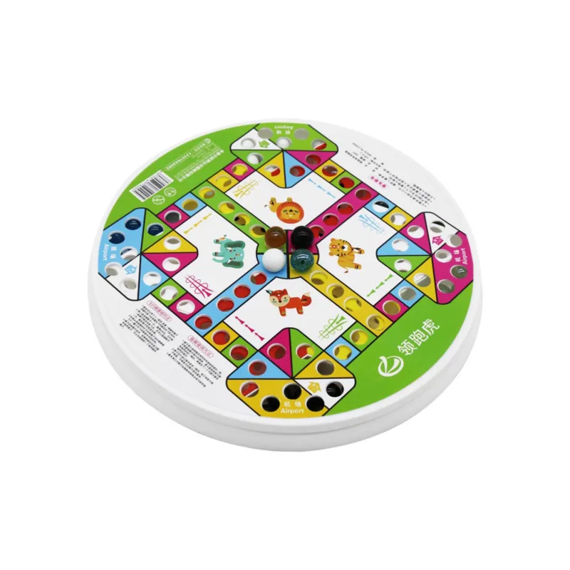 Leading The Way Chinese Checkers Glass Bead Puzzle Billiard Aeroplane Chess 2 in 1 Marble Game Board Games-2