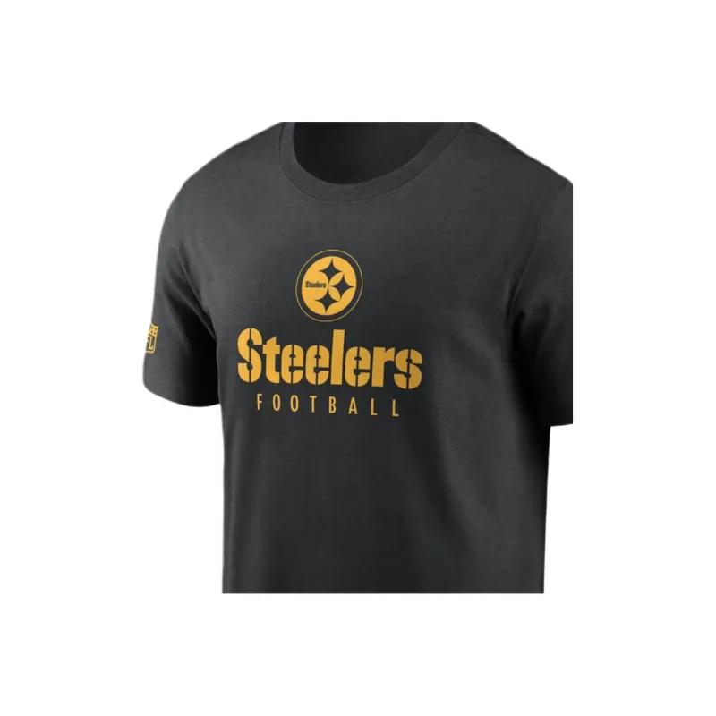 Nike Pittsburgh Steelers Sideline Team Issue Men's Nike Dri FIT Nfl T Shirt-2