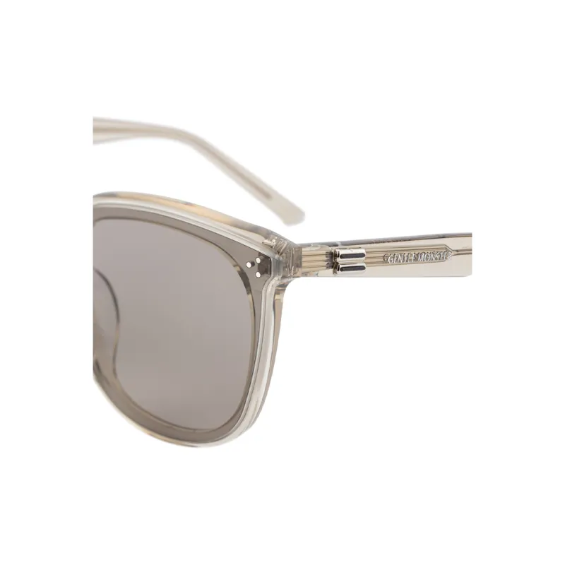 GENTLE MONSTER Plate Frame Irregular Shape Sunglasses Unisex Brown-2