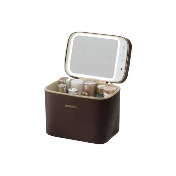 MUYAXUAN Travel Portable PU Professional Cosmetics Storage Bag Makeup Case