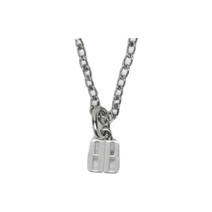 Balenciaga Brass Necklaces Women's Silver-2
