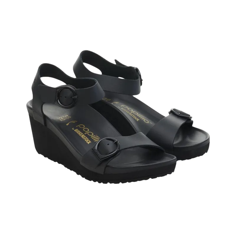 Birkenstock Soley Ring Buckle One Strap Sandals Women's Black-2