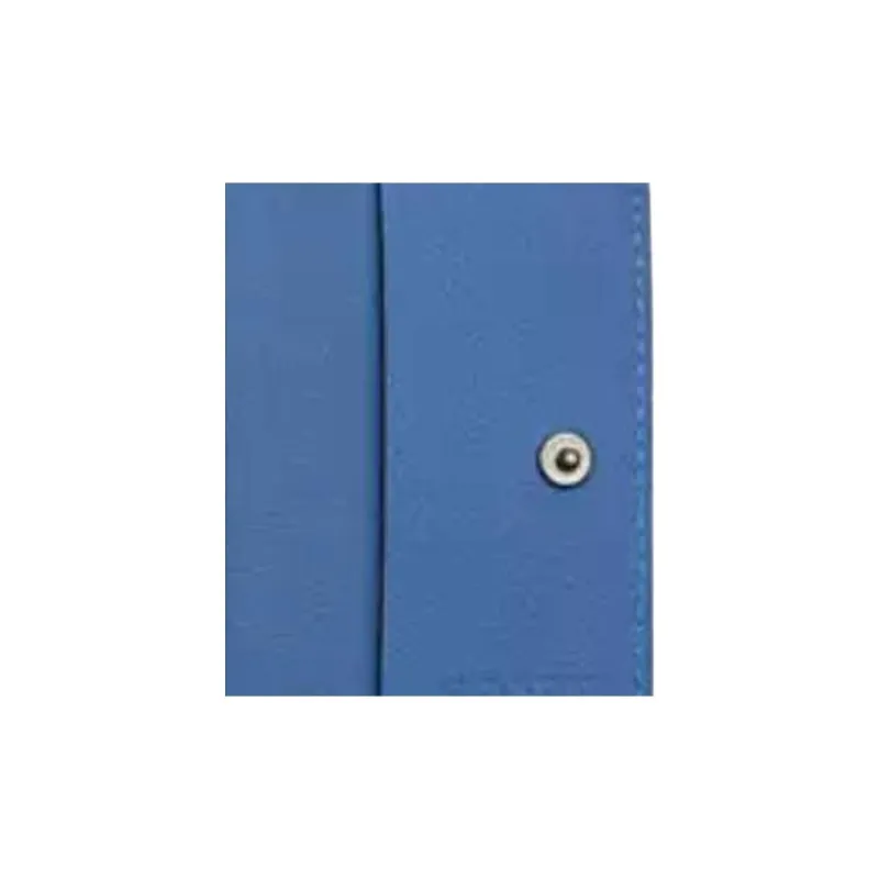 COACH Leather Key Pouch Mini Unisex Blue-4
