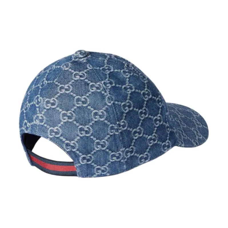 GUCCI Denim Baseball Caps Kids' Multicolor-2