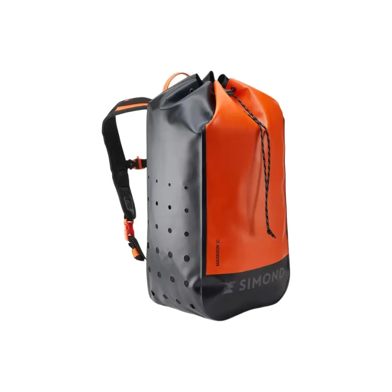 DECATHLON Polyester Backpack Regular Unisex Orange & Black-1