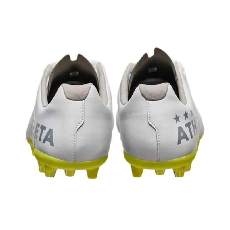 ATHLETA O REI MG Rubber Short Studs Cushioning, Wear Resistant Soccer Shoes Men's White-3