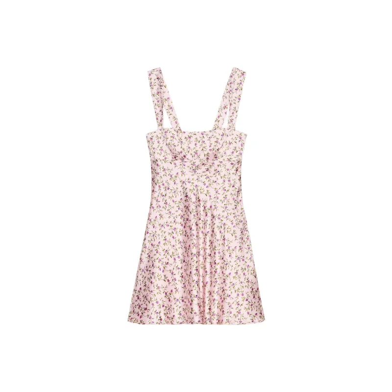 ZARA Sleeveless Dresses Women's Light Purple-0