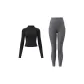 Starburst Black Coat+Limestone Ankle-Length Pants
