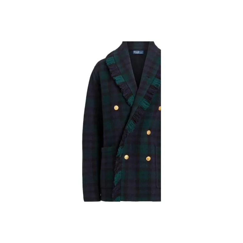 Polo Ralph Lauren Plaid Double-breasted Wool Blazer-3