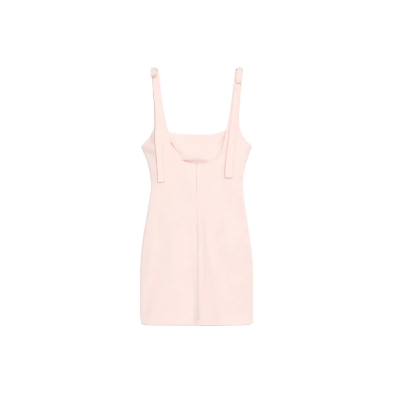 ZARA Sleeveless Dresses Women's Light Pink Red-1
