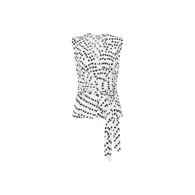 Diane Von Furstenberg FW25 Shirt Women's Black White-0