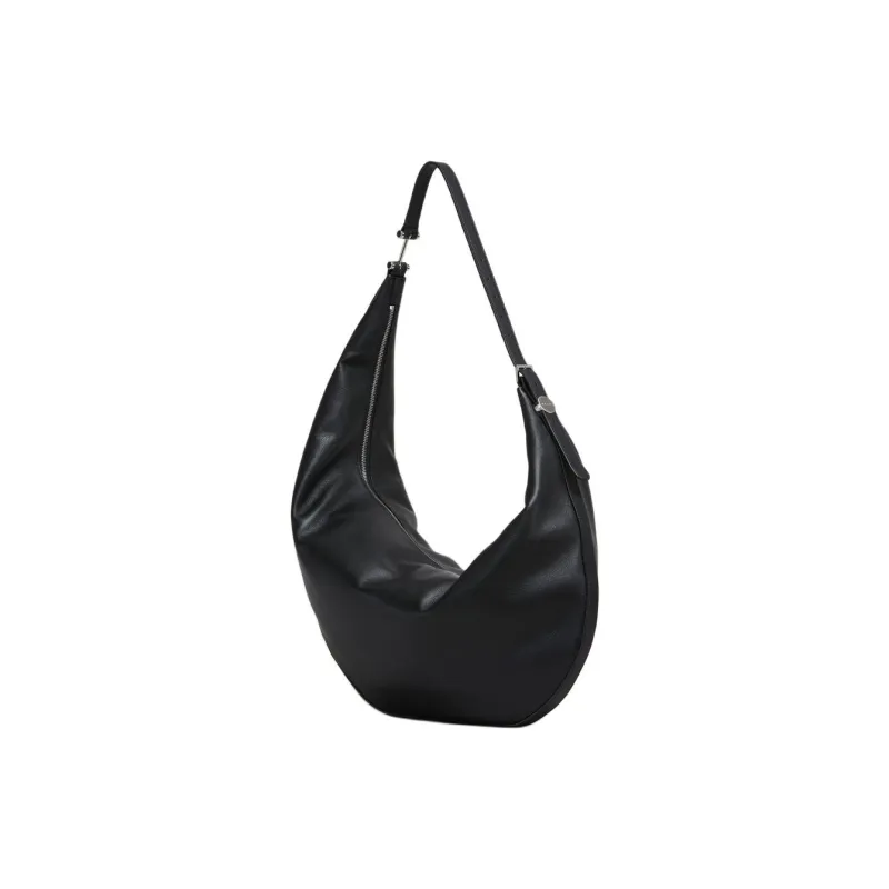MARNI Calfskin Crescent Bag Shoulder Bag Medium Size Women's Black-2