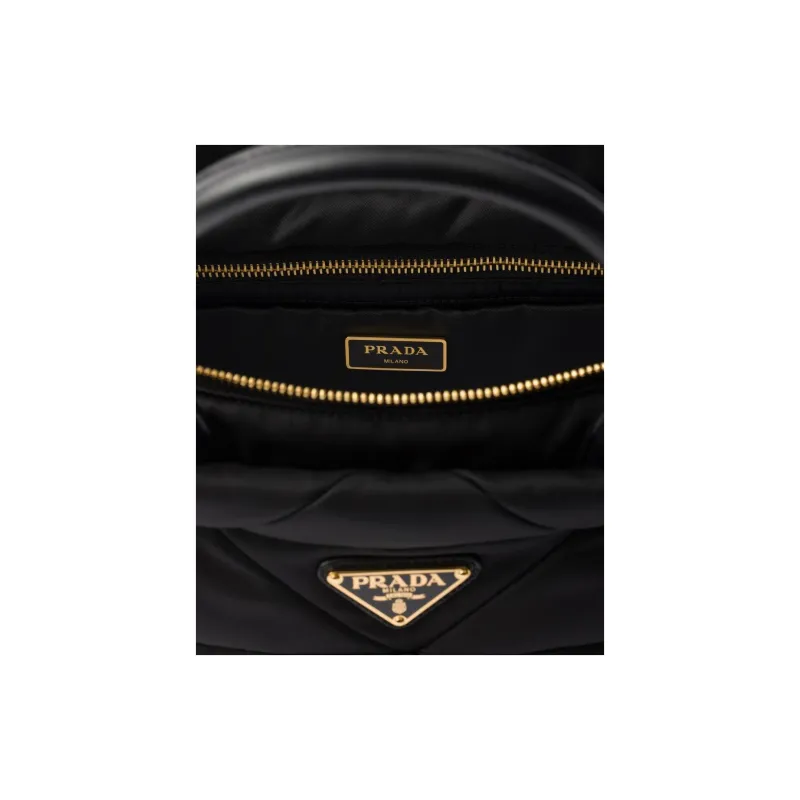PRADA Re Nylon Tote Bag, Shopping Bag, Shoulder Bag, Crossbody Bag, Handbag Medium Size Unisex Black-4