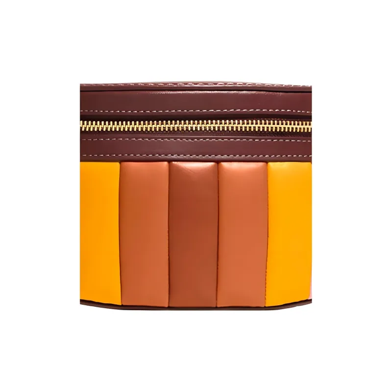 COACH Belt Leather Fanny Pack Trumpets Women's White & Yellow & Brown & Multicolor-3