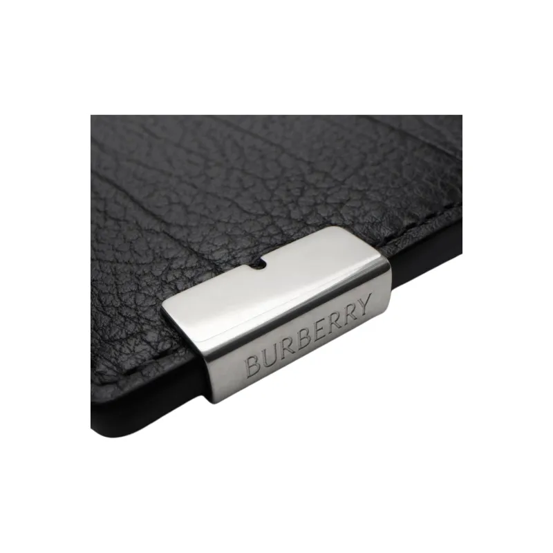 Burberry Calfskin Card Holder Card Holder Men's Black-2