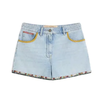 Valentino Denim Shorts Women's Light Blue