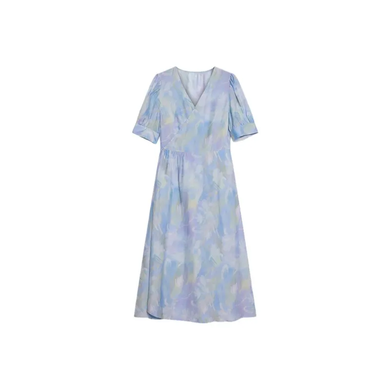 BLUE ERDOS Short Sleeved Dress Women's-0