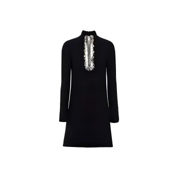 PRADA Long Sleeved Dresses Women's Black