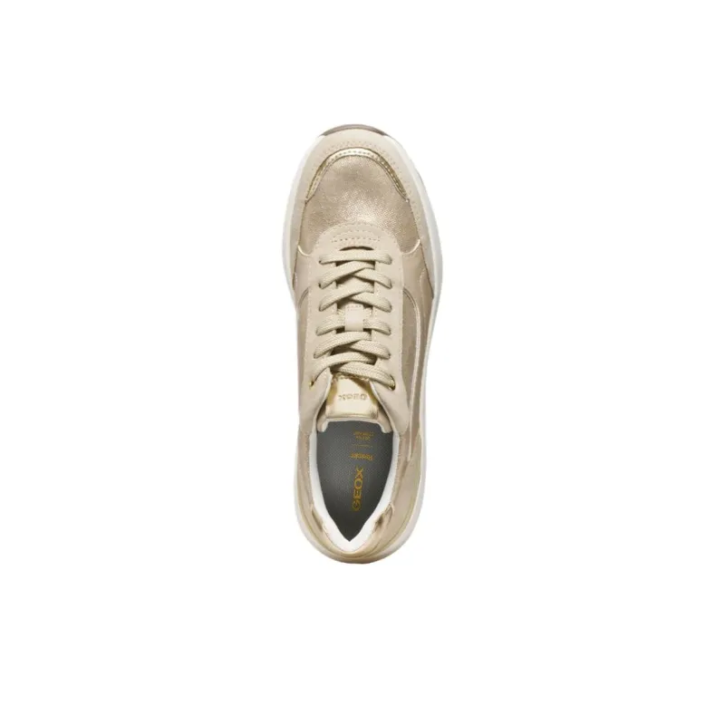 GEOX Spherica Ec13 Low Top Casual Shoes Women's Light Gold-6