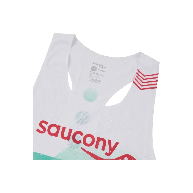 Saucony Tank Top Men's Geometric Lake Blue Set-3