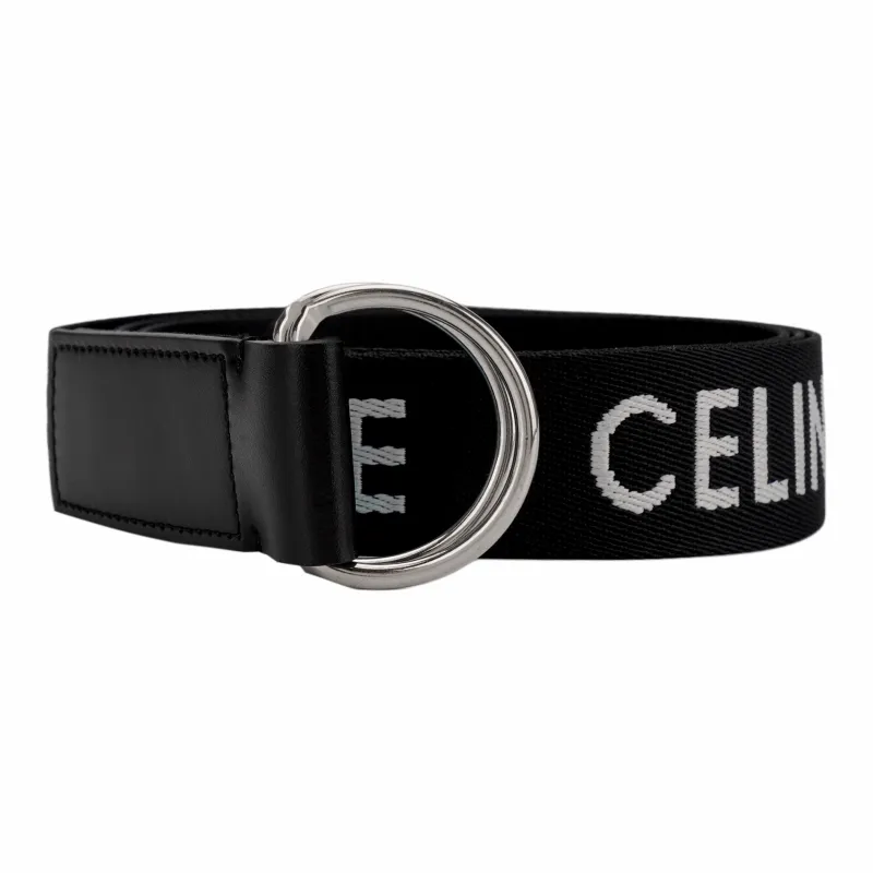 CELINE Medium Double Ring Belt Jacquard-0
