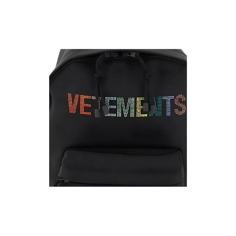 Vetements Canvas Backpack Unisex Black-4