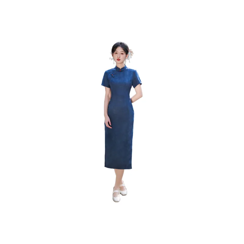 MJ Cheongsams Women's Blue-0