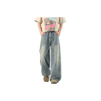Bosieagender Jeans Unisex Light Blue