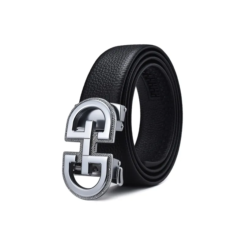 CALOWE KOLEVN Top Grain Cow Leather Belts Men's Width 3.5cm-11