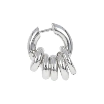 Balenciaga Sterling Silver Earrings Men's Silver