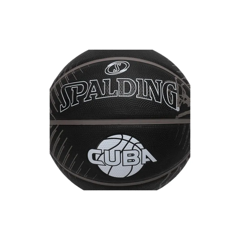 SPALDING Rubber Basketball White Black Size 7 Training Unisex-4