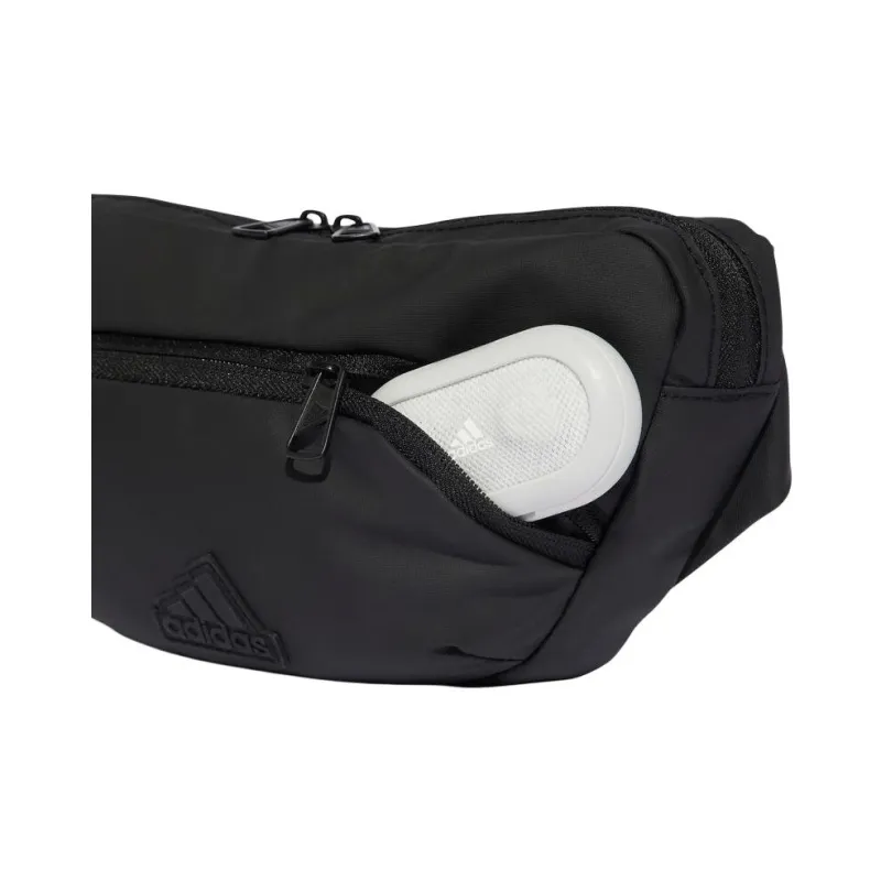 DECATHLON Adidas Double Pockets Fanny Pack Unisex Black-4