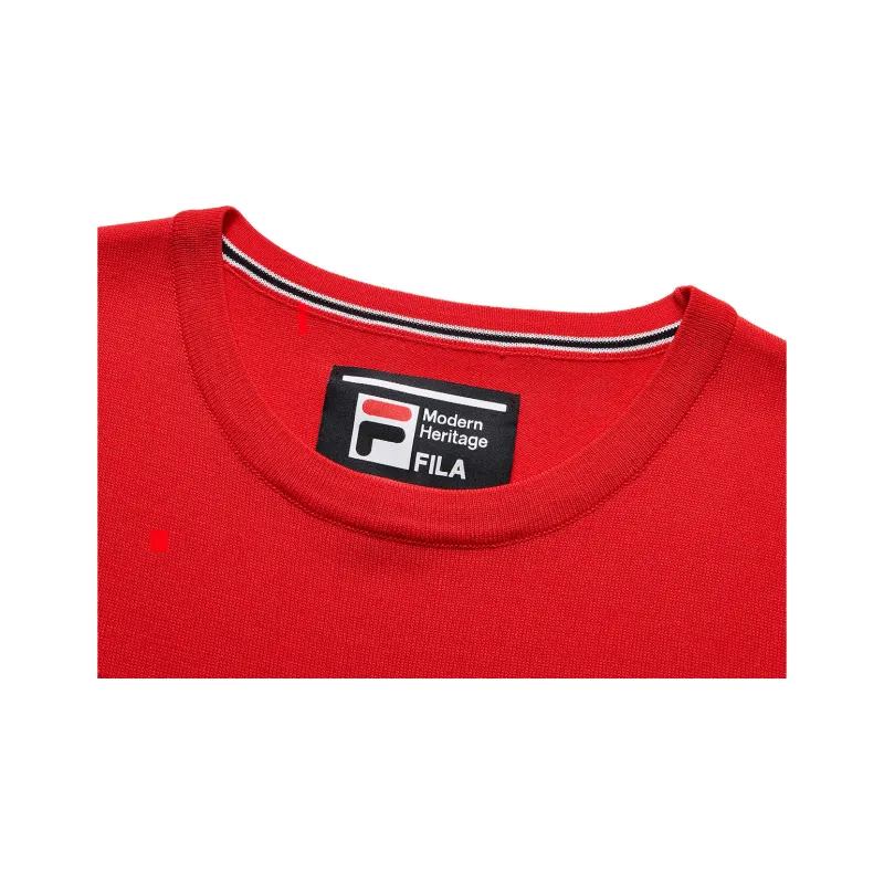 FILA Modern Short Sleeved Dress Women's Legend Red-2