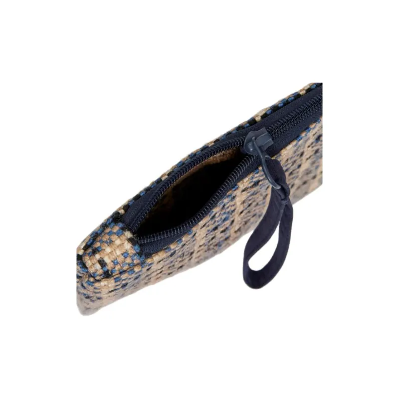 ARKET Jute Clutch Trumpets Women's Blue & Beige-1