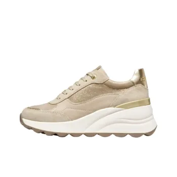 GEOX Spherica Ec13 Low Top Casual Shoes Women's Light Gold