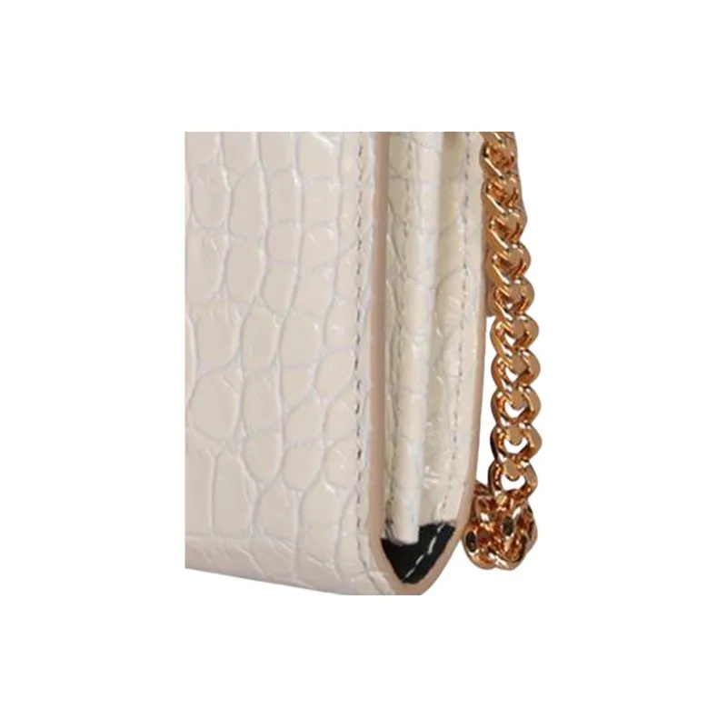 TF Cow Leather Crossbody Bag, Shoulder Bag Women's White-4
