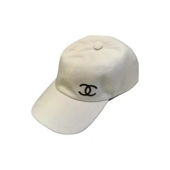 CHANEL Baseball Caps Women's White