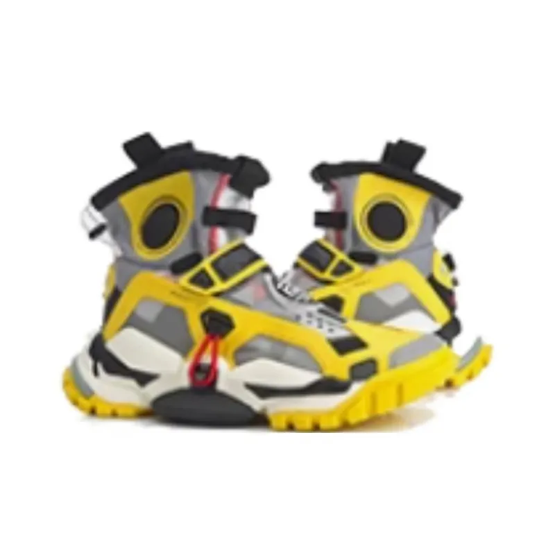 LiNing 2.0 Hi Dw High Top Vintage Basketball Shoes Men's Yellow-2