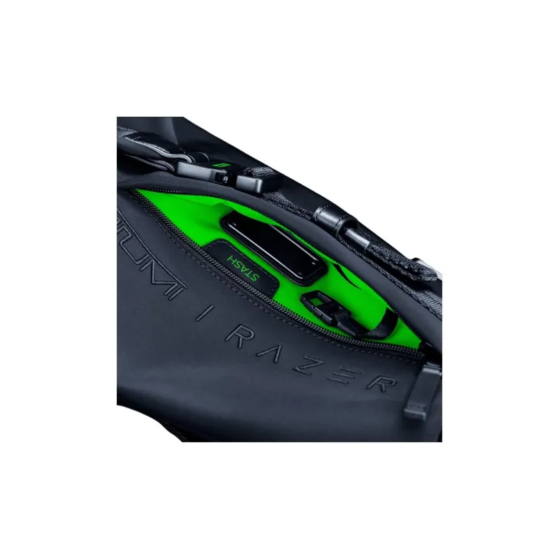 Razer Nylon One Shoulder Backpack Regular Unisex Black & Thunder Green-4