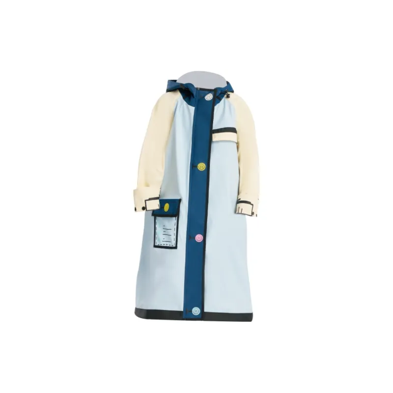 RAINFREEM Kids' Raincoat With Backpack Attachment-0