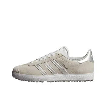 Adidas Originals GAZELLE Abrasion Resistant Low Top Golf Shoes Unisex White Gray