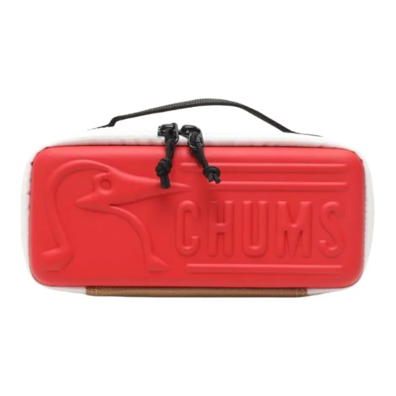 CHUMS Polyester Storage Box Storage Bag Small Size Unisex Beige & Red-0
