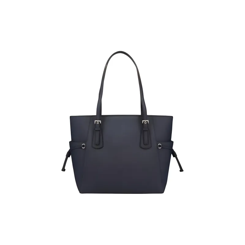 MICHAEL KORS Voyager Calfskin Tote Bag, Shopping Bag, Shoulder Bag Tubas Women's Marine Blue-2